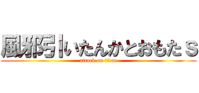 風邪引いたんかとおもたｓ (attack on titan)