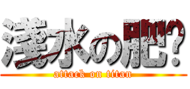淺水の肥妮 (attack on titan)