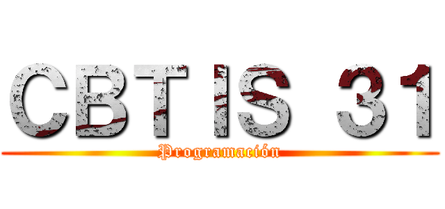 ＣＢＴＩＳ ３１ (Programación)