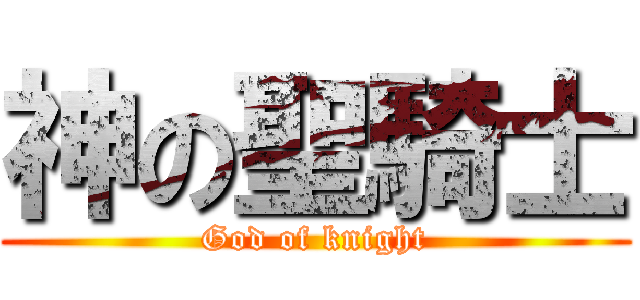 神の聖騎士 (God of knight)