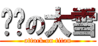 进击の大雪 (attack on titan)