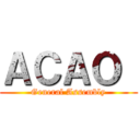 ＡＣＡＯ  (General Assembly)