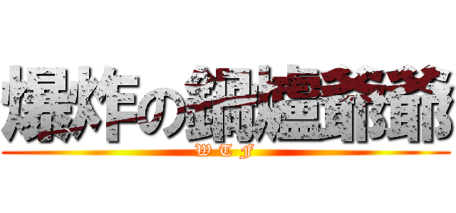 爆炸の鍋爐爺爺 (W T F)