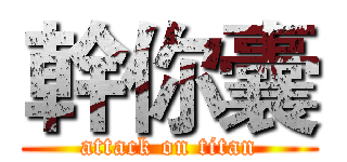 幹你囊 (attack on titan)