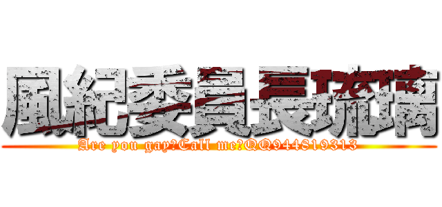 風紀委員長琉璃 (Are you gay？Call me！QQ944819313)