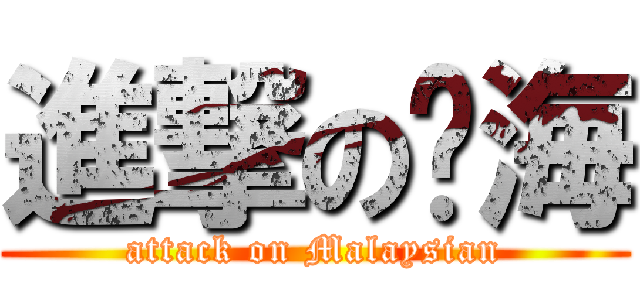 進撃の傻海 (attack on Malaysian)