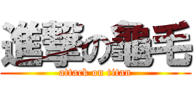 進撃の龜毛 (attack on titan)