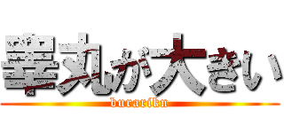睾丸が大きい (burarikn)