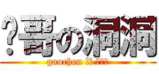 诚哥の洞洞 (gaochen X 汤方栋)