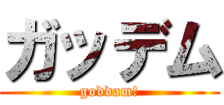 ガッデム (goddam!)
