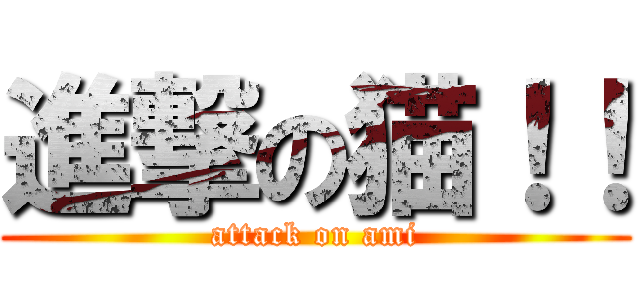 進撃の猫！！ (attack on ami)