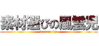 素材選びの風雲児 (wataru iga)