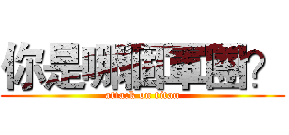 你是哪個軍團？ (attack on titan)