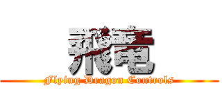    飛竜    (Flying Dragon Controls)