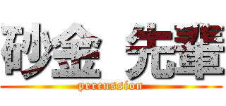 砂金 先輩 (percussion)