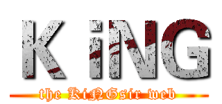 ＫｉＮＧ (the KiNGsir web)