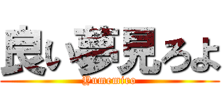 良い夢見ろよ (Yumemiro)