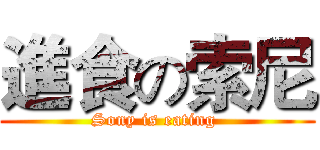 進食の索尼 (Sony is eating )
