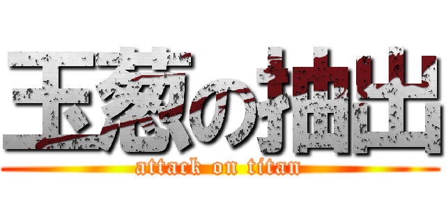 玉葱の抽出 (attack on titan)