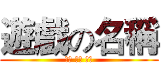 遊戲の名稱 (徵求 徵求 徵求)