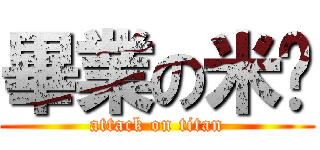 畢業の米ㄦ (attack on titan)