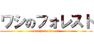 ワシのフォレスト (washi no forest)