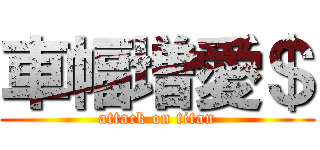 車幅増愛＄ (attack on titan)