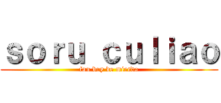 ｓｏｒｕ ｃｕｌｉａｏ (fan boy de mierda)