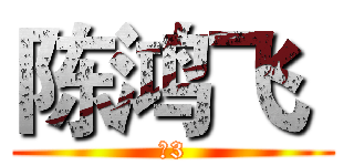 陈鸿飞  (六3)