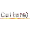 Ｃｕｌｔｕｒｅ） ()