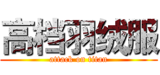 高档羽绒服 (attack on titan)