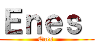 Ｅｎｅｓ  (Enes )