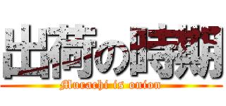 出荷の時期 (Murachi is onion)