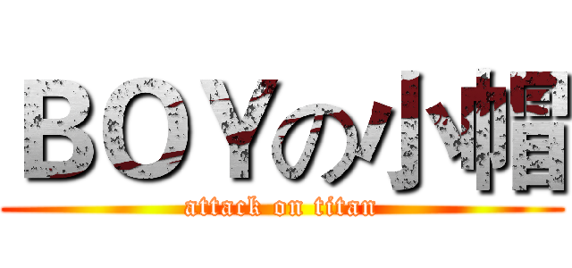 ＢＯＹの小帽 (attack on titan)