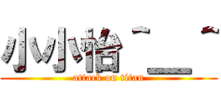小小怡＾＿＾ (attack on titan)