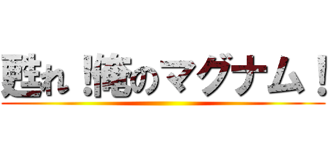 甦れ！俺のマグナム！ ()