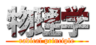 物理学 (radical principle)