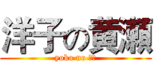 洋子の黄瀬 (yoko no きせ)