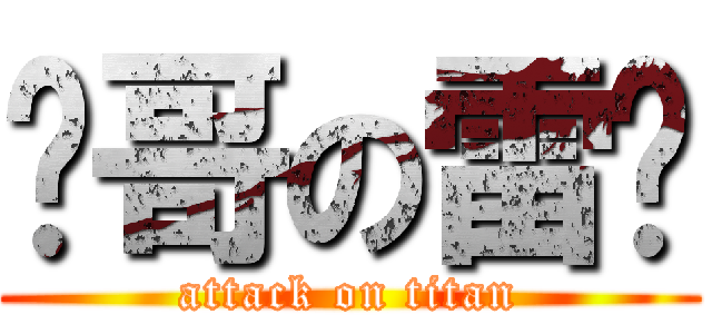 帅哥の雷酱 (attack on titan)