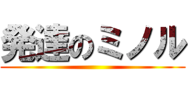 発達のミノル ()