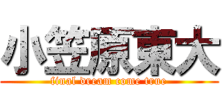 小笠原東大 (final dream come true)