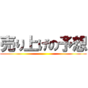 売り上げの予想 ()