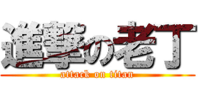 進撃の老丁 (attack on titan)