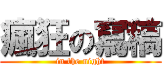 瘋狂の寫稿 (in the night)