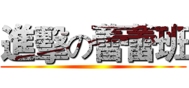 進擊の蕾蕾班 ()