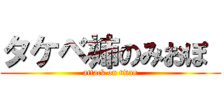 タケベ姉のみおぽ  (attack on titan)