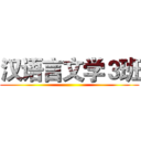 汉语言文学３班 ()