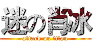 迷の肖冰 (attack on titan)