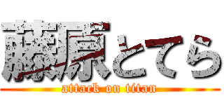 藤原とてら (attack on titan)