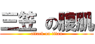 三笠 の腹肌 (attack on titan)